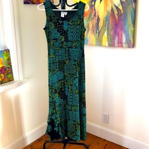 Coldwater Creek Midi-Dress Size XS (4-6) Wrinkle-free material, EUC